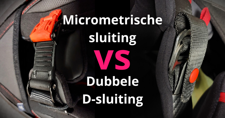 Wat is de veiligste motorhelm sluiting: Micrometrisch - Dubbele D